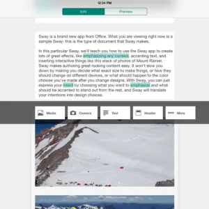 Office Sway screenshot