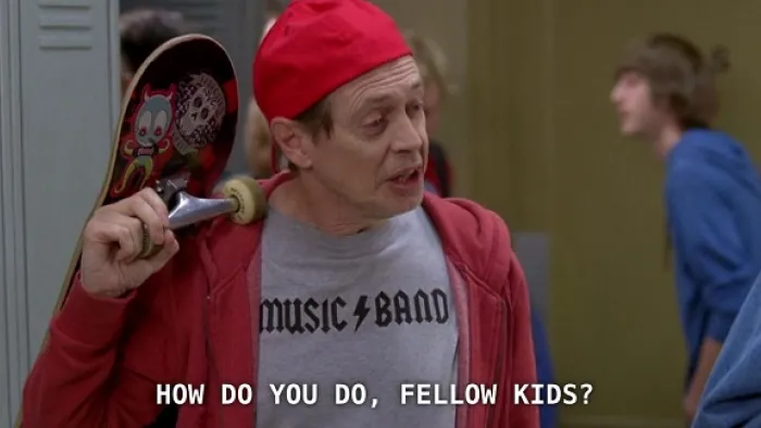 Steve Buscemi in the 30 Rock episode that gave rise to the meme.