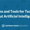 Lessons and tools for teaching about artificial intelligence social image