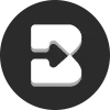 Logo for Brisk Teaching website, a stylized white letter B with a right-facing arrow inside the letter, on a black circle background. 