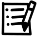 Paper and pencil icon